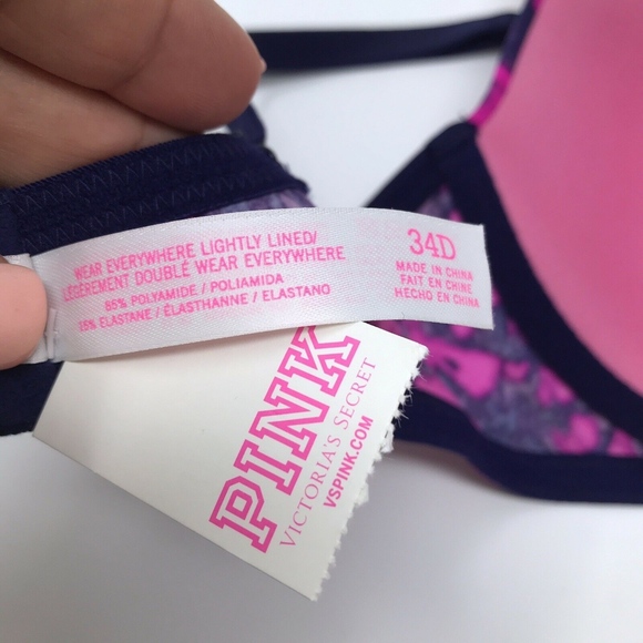 Pink Victoria's Secret Purple Lightly Lined Bra - Picture 8 of 8